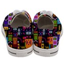 Abstract A Colorful Modern Illustration--- Men s Low Top Canvas Sneakers View4