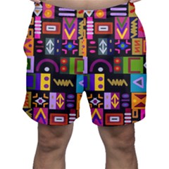 Abstract A Colorful Modern Illustration--- Men s Shorts by Bedest