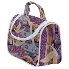 Textile-fabric-cloth-pattern Satchel Handbag by Bedest