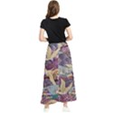 Textile-fabric-cloth-pattern Maxi Chiffon Skirt View2