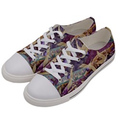 Textile-fabric-cloth-pattern Women s Low Top Canvas Sneakers by Bedest