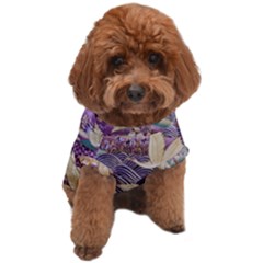 Textile-fabric-cloth-pattern Dog T-shirt by Bedest