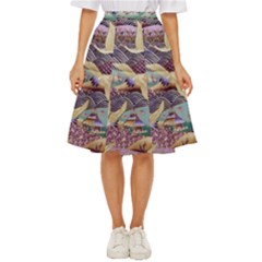 Textile-fabric-cloth-pattern Classic Short Skirt by Bedest