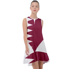 Heart-love-flag-qatar Frill Swing Dress by Bedest