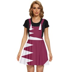 Heart-love-flag-qatar Apron Dress by Bedest