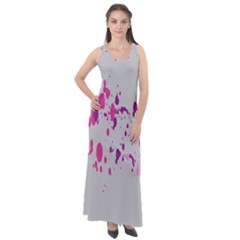 Blot-02 Sleeveless Velour Maxi Dress by nateshop