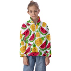 Watermelon -12 Kids  Half Zip Hoodie by nateshop