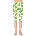 Vegetable Pattern With Composition Broccoli Kids  Capri Leggings  View1