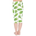 Vegetable Pattern With Composition Broccoli Kids  Capri Leggings  View2