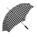 Optical-illusion-illusion-black Straight Umbrellas View2