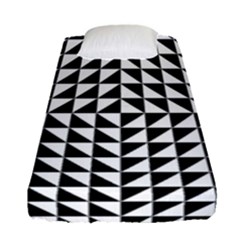 Optical-illusion-illusion-black Fitted Sheet (single Size) by Bedest