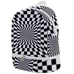 Optical-illusion-chessboard-tunnel Zip Bottom Backpack by Bedest