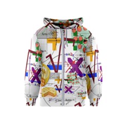 Mathematics Formula Physics School Kids  Zipper Hoodie by Bedest