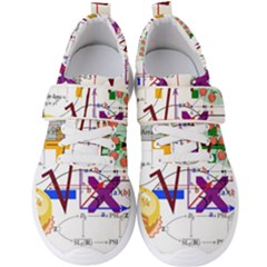 Mathematics Formula Physics School Men s Velcro Strap Shoes by Bedest