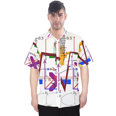 Mathematics Formula Physics School Men s Hawaii Shirt by Bedest