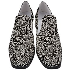 Flame Fire Pattern Digital Art Women Slip On Heel Loafers by Bedest