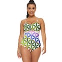 Mandala Rainbow Colorful Retro Full Coverage Swimsuit View1