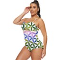 Mandala Rainbow Colorful Retro Full Coverage Swimsuit View2