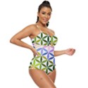 Mandala Rainbow Colorful Retro Full Coverage Swimsuit View3