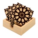 Kaleidoscope-round-metal Bamboo Coaster Set View1