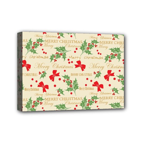 Christmas-paper-scrapbooking-- Mini Canvas 7  X 5  (stretched) by Bedest