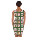 Christmas-paper-christmas-pattern Wrap Front Bodycon Dress View2