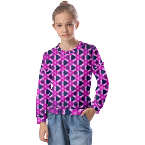 Digital-art-art-artwork-abstract-- Kids  Long Sleeve T-shirt With Frill  by Bedest