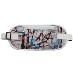 Forest-abstract-artwork-colorful Rounded Waist Pouch by Bedest