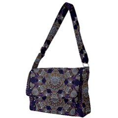 Flowers Of Diamonds In Harmony And Structures Of Love Full Print Messenger Bag (l) by pepitasart