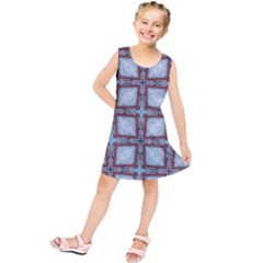Pattern-cross-geometric-shape Kids  Tunic Dress by Bedest