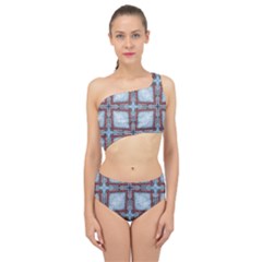 Pattern-cross-geometric-shape Spliced Up Two Piece Swimsuit by Bedest