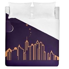 Skyscraper Town Urban Towers Duvet Cover (queen Size) by pakminggu