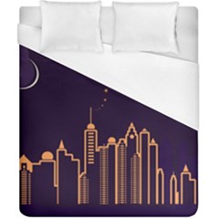 Skyscraper Town Urban Towers Duvet Cover (california King Size) by pakminggu