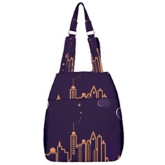 Skyscraper Town Urban Towers Center Zip Backpack by pakminggu