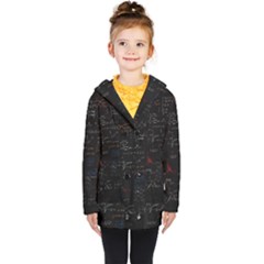 Math Mathematics Pattern Kids  Double Breasted Button Coat by pakminggu