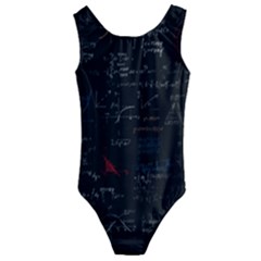 Math Mathematics Pattern Kids  Cut-out Back One Piece Swimsuit by pakminggu