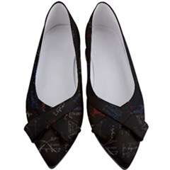 Math Mathematics Pattern Women s Bow Heels by pakminggu