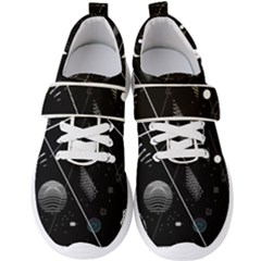 Future Space Aesthetic Math Men s Velcro Strap Shoes by pakminggu