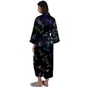 Mathematics  Physics Maths Math Pattern Maxi Satin Kimono View2