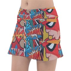 Comic Cartoon Pattern Classic Tennis Skirt by pakminggu