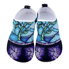 Cathedral Rosette Stained Glass Beauty And The Beast Kids  Sock-style Water Shoes by Cowasu