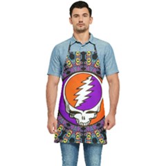 Gratefuldead Grateful Dead Pattern Kitchen Apron by Cowasu