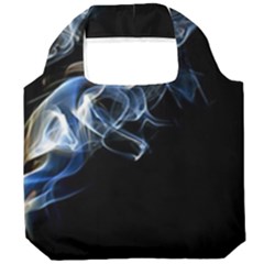 Smoke-flame-dynamic-wave-motion Foldable Grocery Recycle Bag by Cowasu