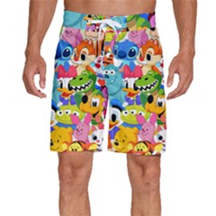 Illustration Cartoon Character Animal Cute Men s Beach Shorts by Cowasu