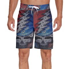 Grateful Dead Logo Men s Beach Shorts by Cowasu