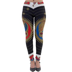 The Grateful Dead Lightweight Velour Leggings by Cowasu