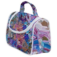Smudged Satchel Handbag by kaleidomarblingart