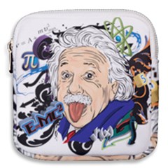 Albert Einstein Physicist Mini Square Pouch by Cowasu