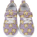 Corgi Pattern Kids  Velcro Strap Shoes View1