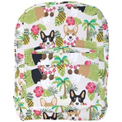 Corgis Hula Pattern Full Print Backpack by Cowasu